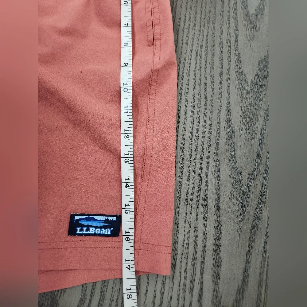 LL Bean Swim Trucks Mens Medium Burnt Orange Lined Vacation Summer Pool - Picture 12 of 13